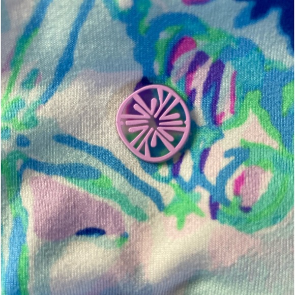 Lilly Pulitzer Luxletic Legging Pant Athleisure Yoga Sport Floral Pastel Small - Picture 7 of 9